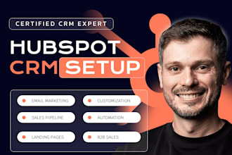setup and automate hubspot CRM, pipedrive hubspot workflows, hubspot pipelines