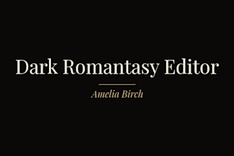 developmental edit your romantasy and dark romance novel