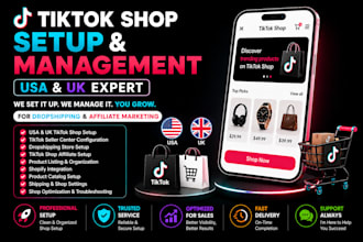 setup and manage USA UK tiktok shop for your business