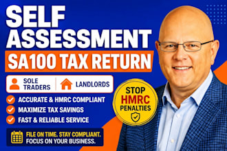 do UK self assessment tax return sa100 for sole trader and landlord