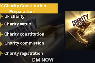 prepare a UK charity constitution for your charity commission registration
