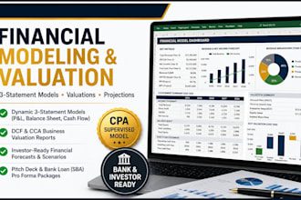 build CPA financial models with valuation reports and financial projections