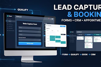create peptide lead capture form appointment booking and customer intake system