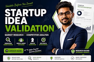 validate your startup idea with market research and competitor analysis