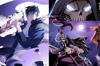 draw manga comic book, webtoon anime illustration nsfw manga and storyboard