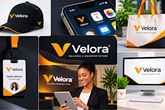 design branding kit, corporate visual brand identity, brand style guide identity