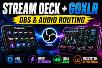 setup your elgato stream deck and goxlr for obs and audio routing