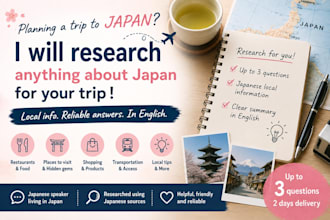 research local information in japan for your trip