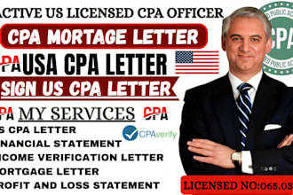 file 30 minute US CPA letter, comfort CPA letter, audit financial statement, pnl