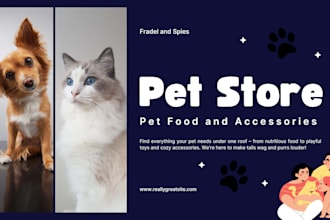 design a professional shopify pet store website that boost sales