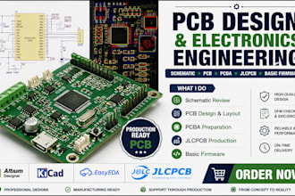 design review and guide schematics pcb pcba jlcpcb production and basic firmware