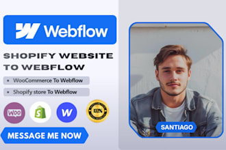 clone shopify website to webflow woocommerce to webflow ecommerce site migration