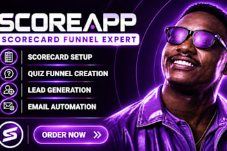 build scoreapp scorecard quiz funnel with crm integration, scoreapp automation