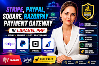 integrate and fix stripe, paypal, square, razorpay payment gateway errors