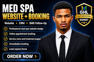 redesign your med spa website with gohighlevel booking system ghl calendar setup