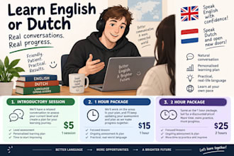 tutor you in english or dutch