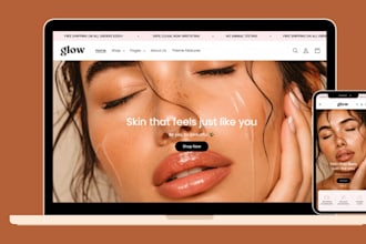 design beauty shopify store beauty website skincare cosmetic website