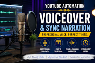 do youtube automation voiceover and sync