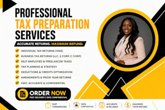 prepare and file US individual and business tax returns