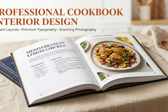 a professional cookbook interior