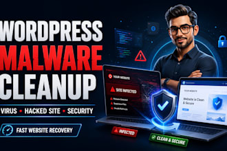clean wordpress virus, malware and hacked website security issues