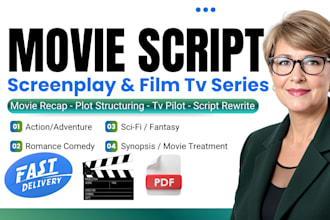 do movie script writing, feature film script, screenwriting, youtube script