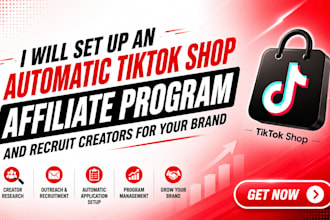 set up your tiktok shop affiliate program with automatic creator applications