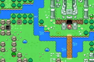 pixel art tileset background sprite sheet rpg map 2d top down game assets