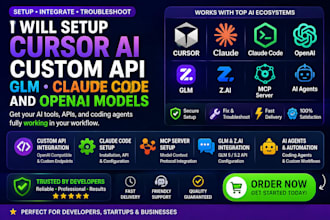 setup cursor ai custom API glm claude openai models claude code ai integration