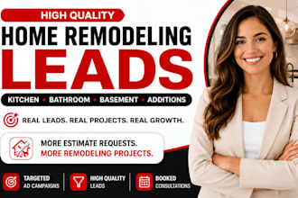 uk bathroom remodeling lead USA kitchen remodeling leads via facebook google ads