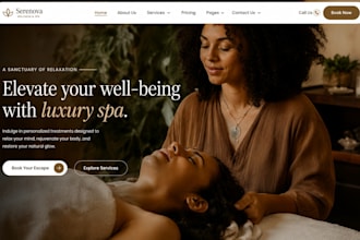 design wix med spa website with botox booking aesthetic clinic leads