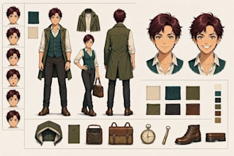 draw your character design sheet