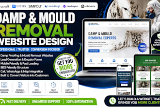 design ucraft site123 simvoly landingi leadpages unbounce damp mould website