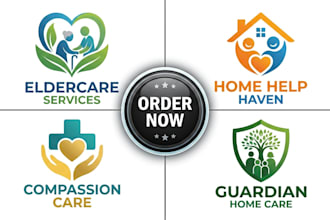 home care logo elderly care website medical flyer healthcare leads home care