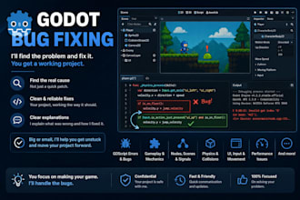 fix bugs in your game code in godot