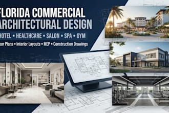 florida commercial architect hotel design healthcare facility salon spa gym plan
