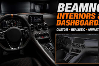 create realistic beamng interiors, dashboards, and animations