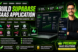 build supabase saas application ai saas mvp lovable to wordpress elementor bolt