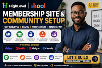 ghl funnels gohighlevel membership site ghl skool course portal creation expert