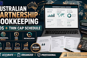 do australian bookkeeping for partnership return ids and thin cap schedule