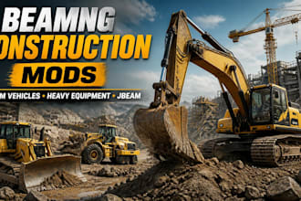 build beamng  construction vehicles and heavy equipment mods