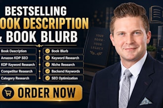 write your book blurb, biography, about me, book proposal and authors bio
