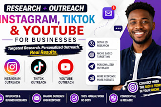 do organic socialmedia influencer research and organic social media outreach