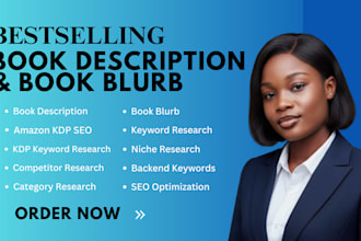 write compelling book blurb , amazon kdp book description , ebook description