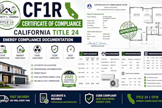 prepare california title 24 cf1r energy compliance documentation