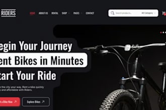 build wix bicycle rental website bike rental scooter rental website booking site