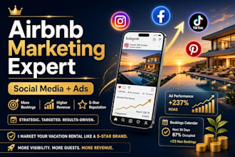 market your vacation rental, airbnb with social media management and ads