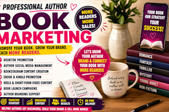 be your author social media marketing booktok marketing content creation