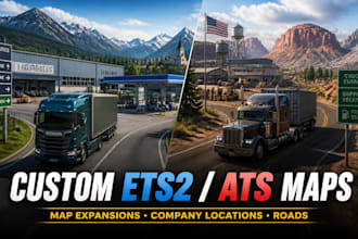 build custom ets2 ats map expansions and company locations