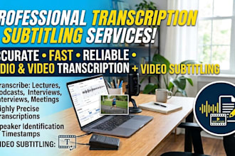 transcribe your audio or video into a text transcript